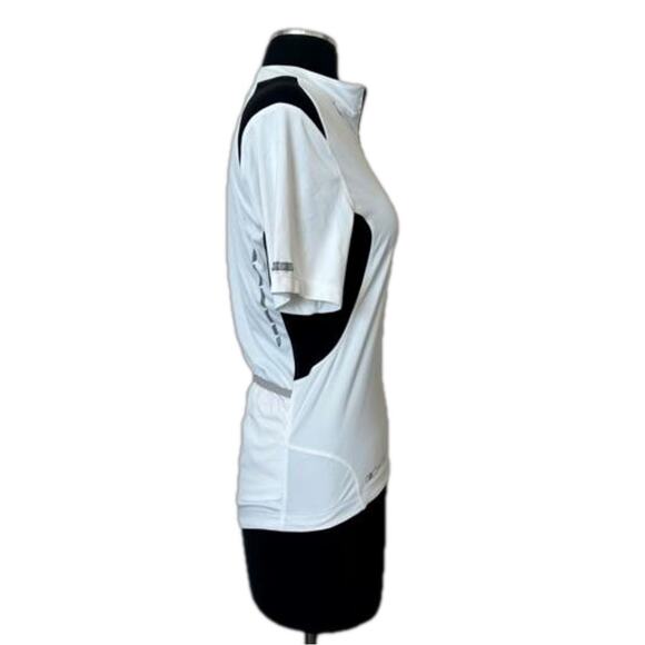 Pearl Izumi Elite Cycling Jersey 1121105 White Black Zip Front Back Pockets Sz M - Picture 3 of 15